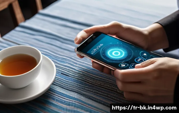 제스처 기반 인터페이스의 플랫폼별 차이점 - A detailed close-up of a modern smartphone user interacting with a touchscreen displaying gesture co...
